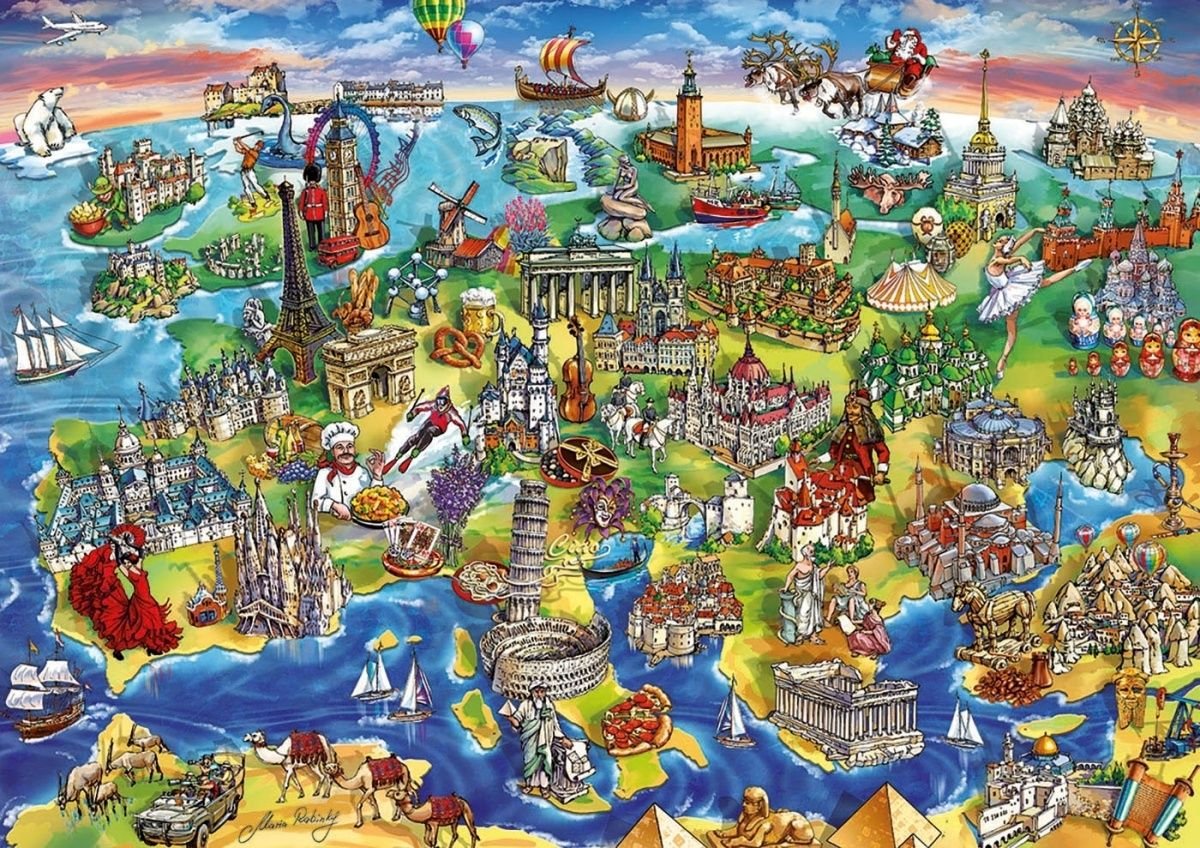 educa-european-world-puzzle-1000-teile-europakarte image 2