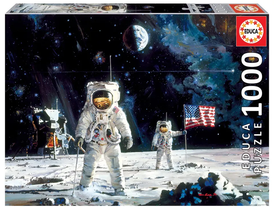 educa-erste-mondlandung-18459-puzzle-1000-teile-apollo-11 image 1