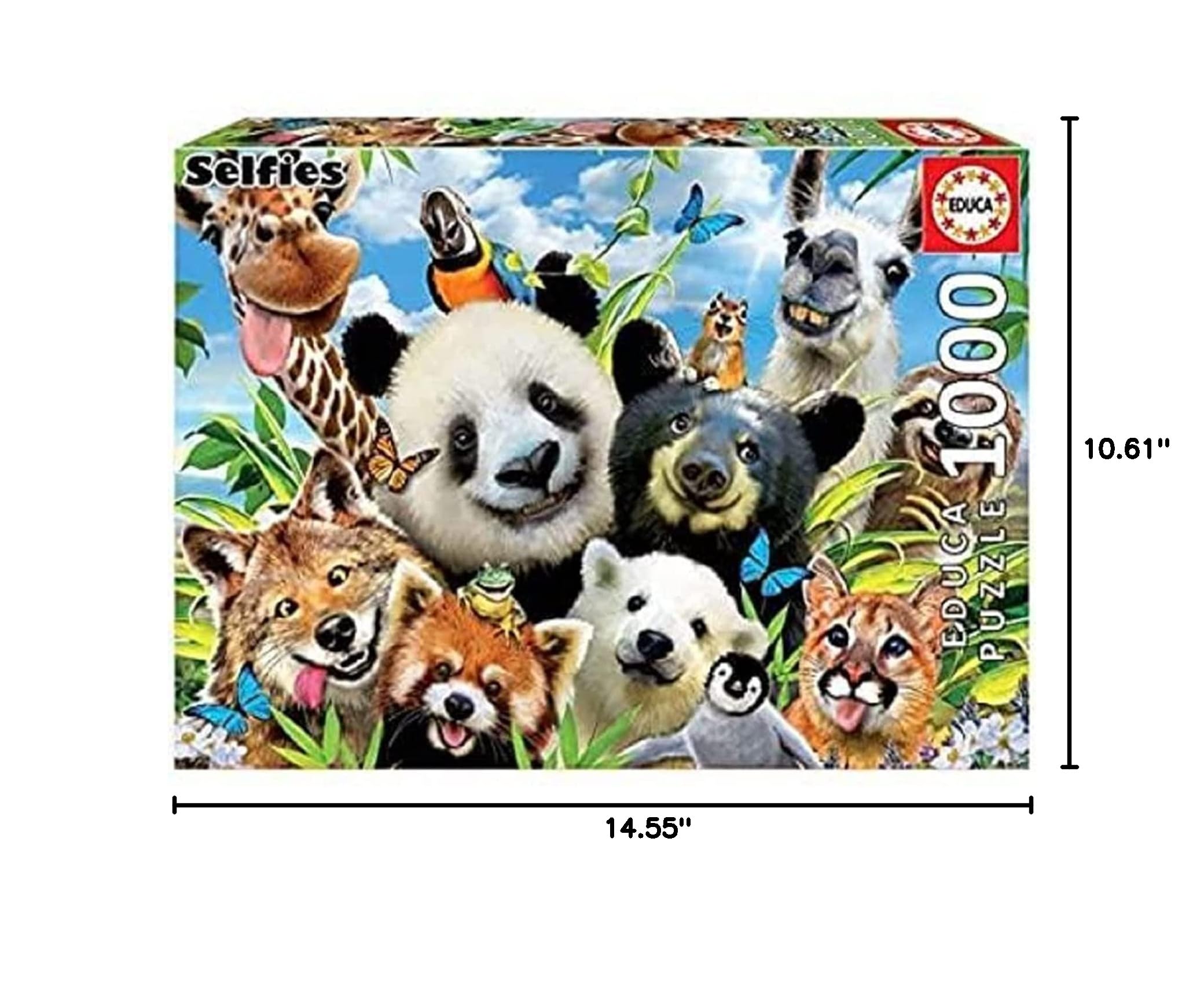 educa-tierfreunde-selfie-puzzle-1000-teile-tiere-ab-10 image 8