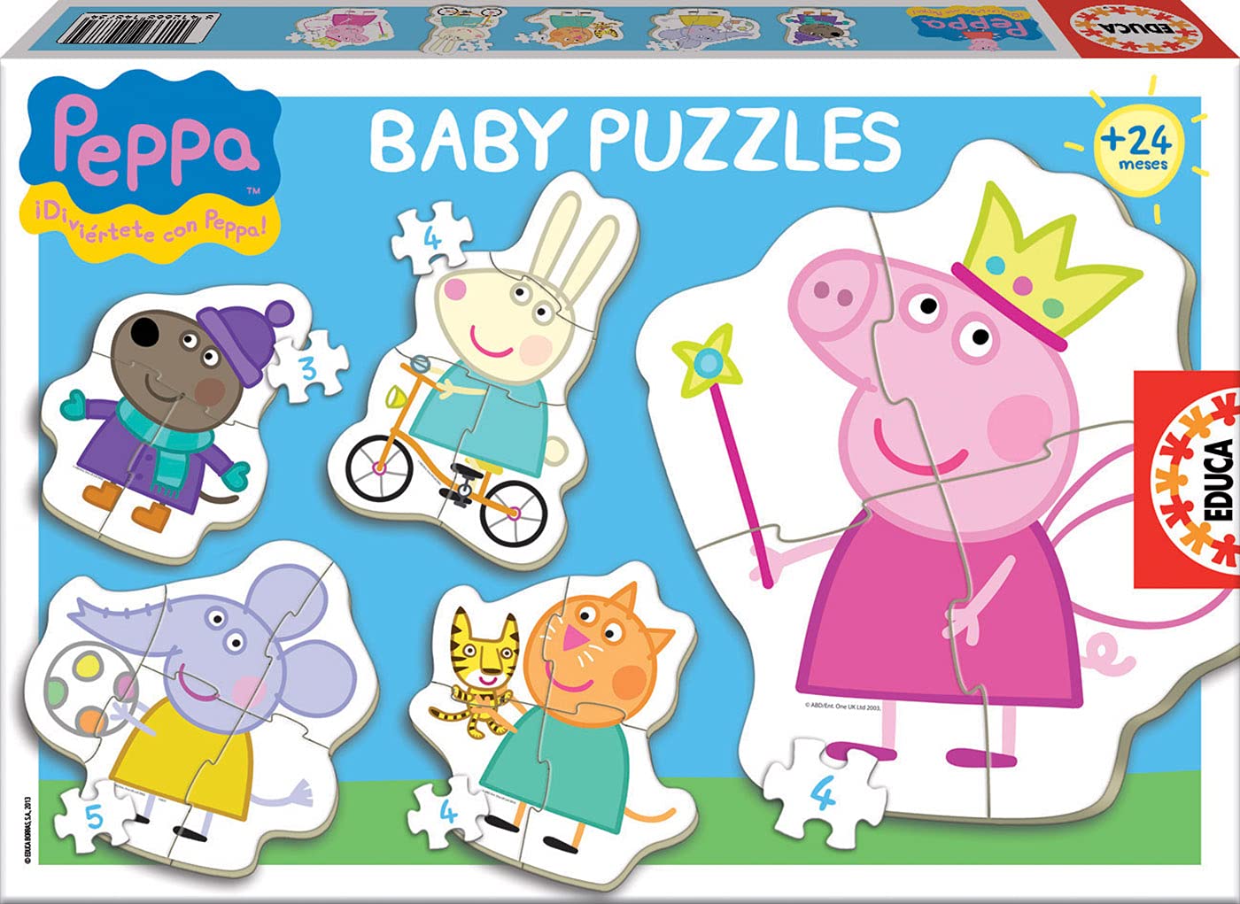 educa-peppa-wutz-baby-puzzle-set-5-puzzles-ab-2-jahren image 3