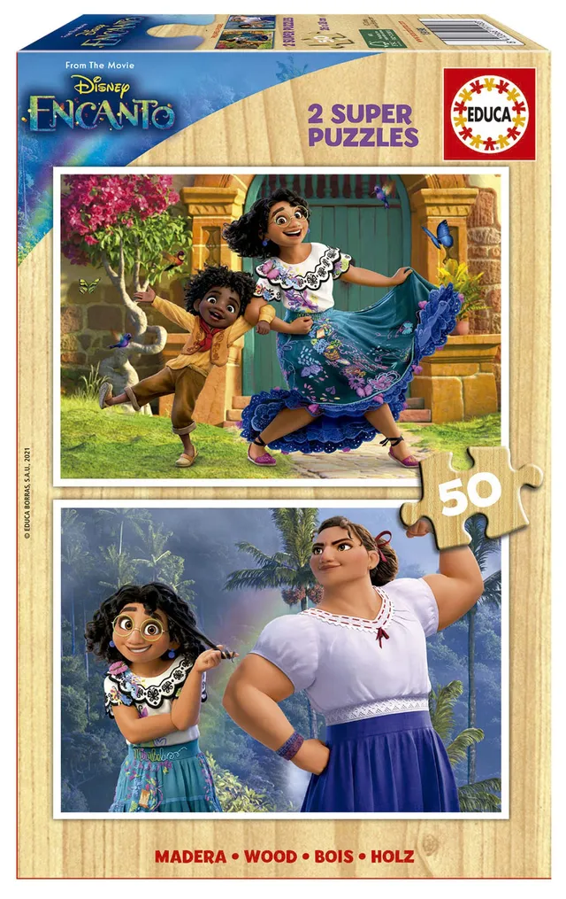 educa-disney-encanto-holzpuzzle-2x50-teile-ab-4-jahren image 1