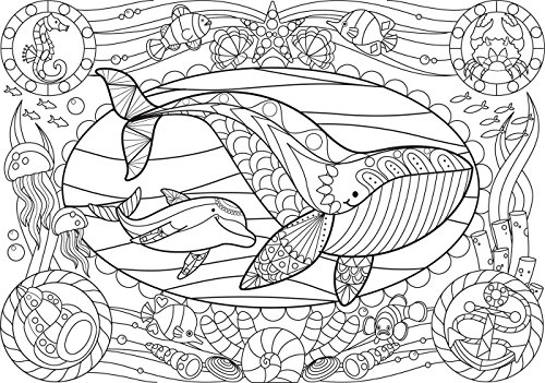 educa-17827-colouring-meerestiere-puzzle-150-teile-stifte image 5