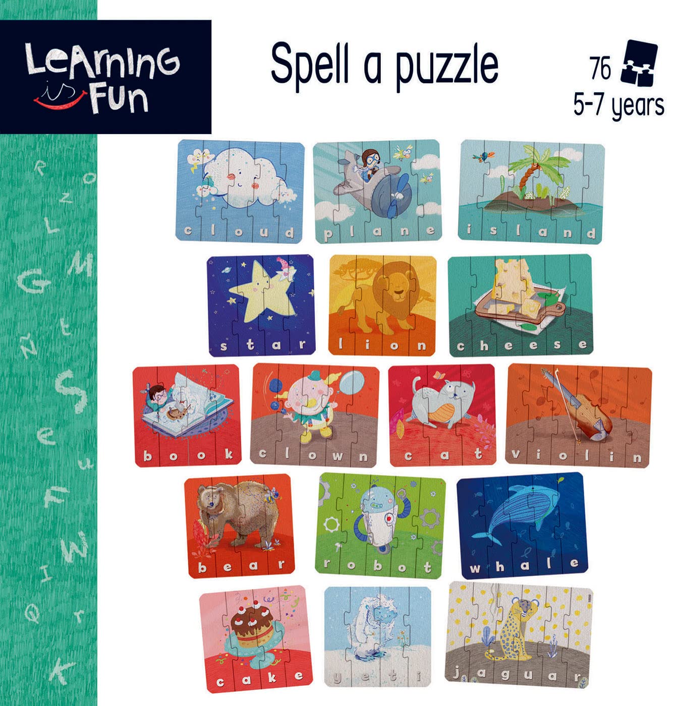 educa-18839-learning-is-fun-buchstabier-puzzle-ab-5-jahre image 2