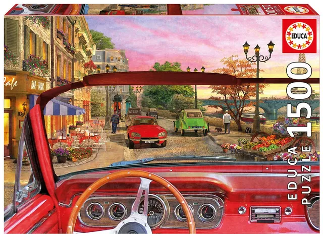 educa-16768-paris-in-a-car-puzzle-1500-teile image 1