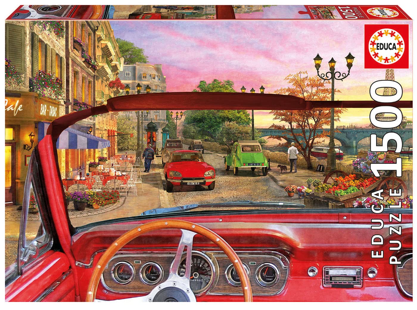 educa-16768-paris-in-a-car-puzzle-1500-teile image 1