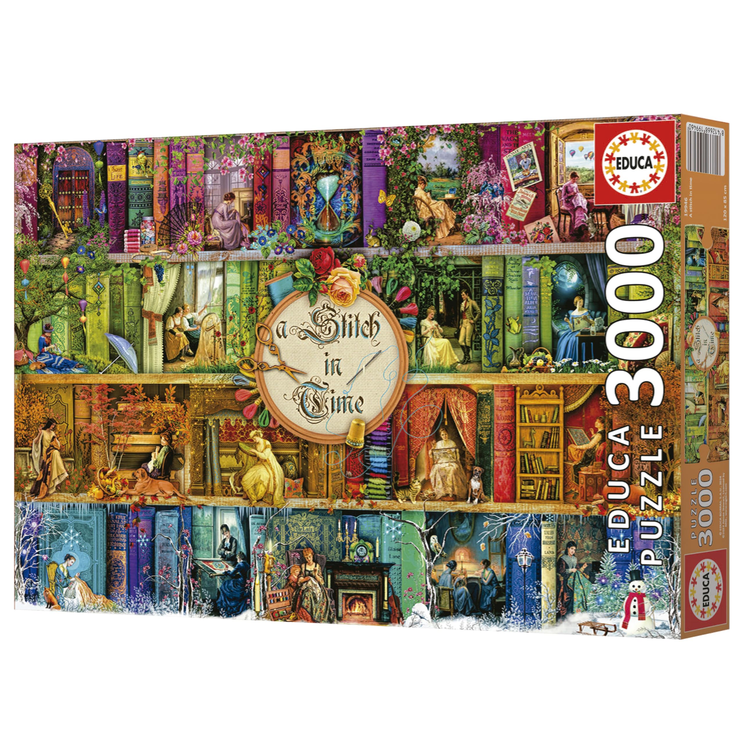 educa-a-stitch-in-time-19946-puzzle-3000-teile-natur image 6