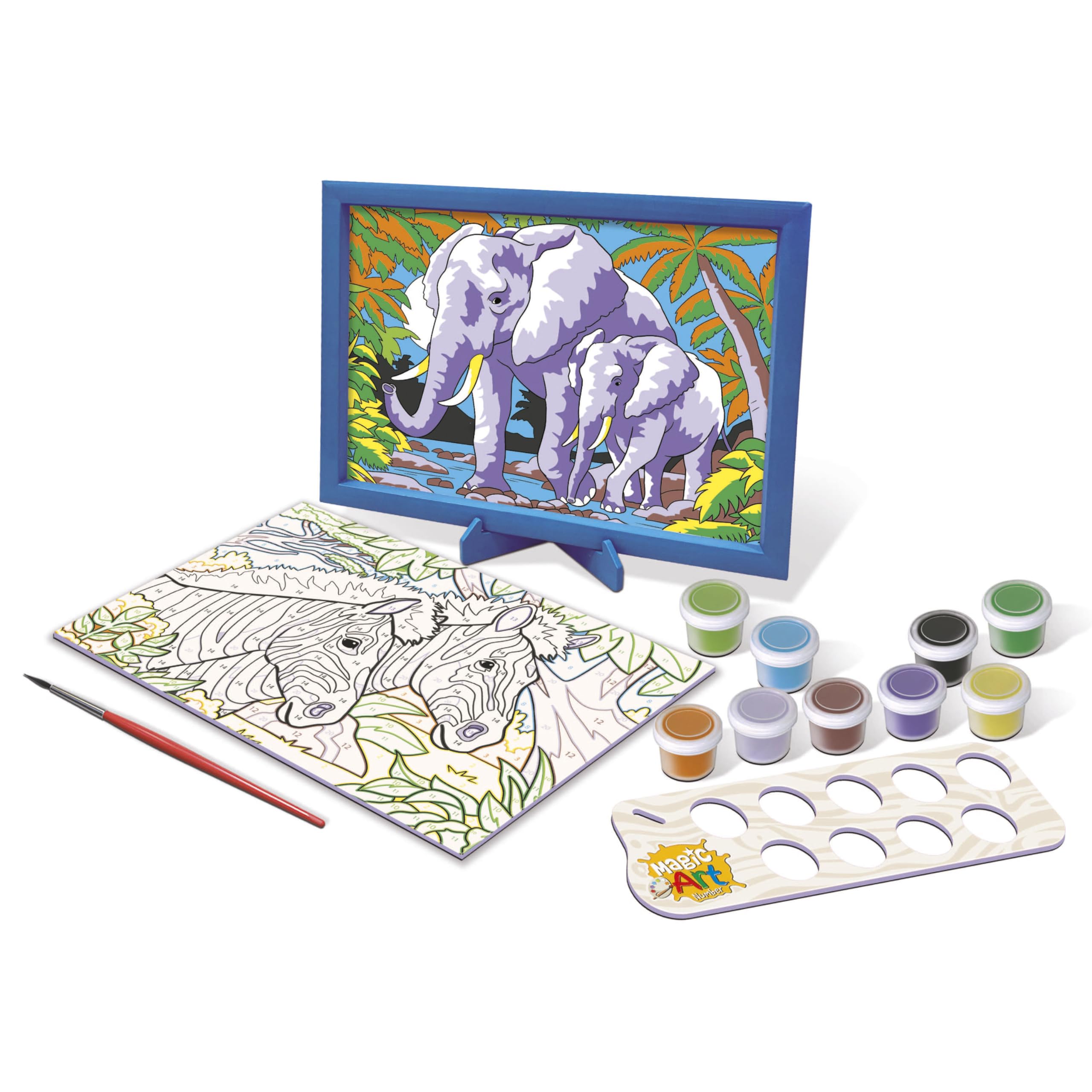 educa-magic-art-number-20301-wilde-tiere-malen-nach-zahlen-ab-9-jahren image 2