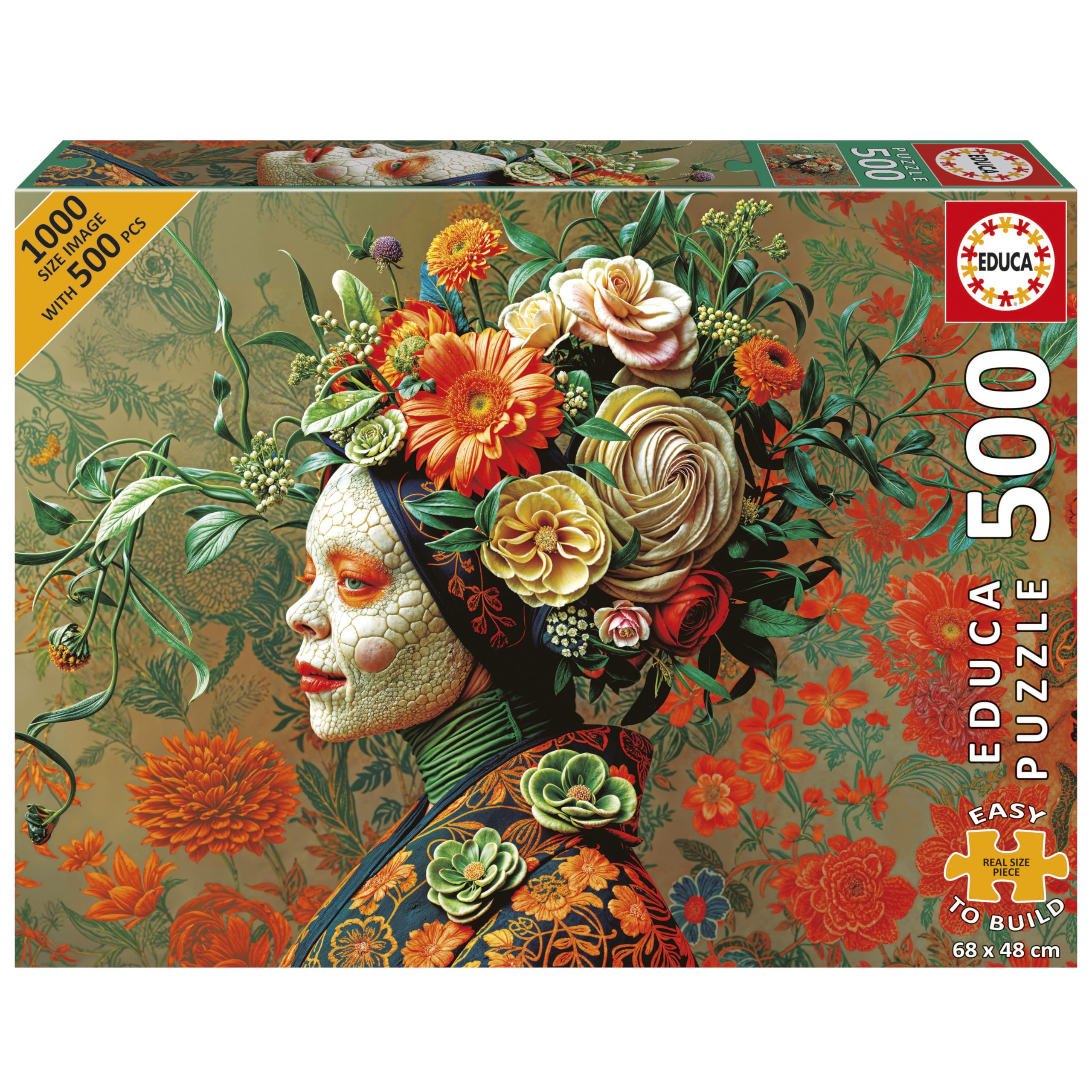 educa-k-nigin-eidechse-puzzle-500-teile-48x34-ab-11-jahren image 1