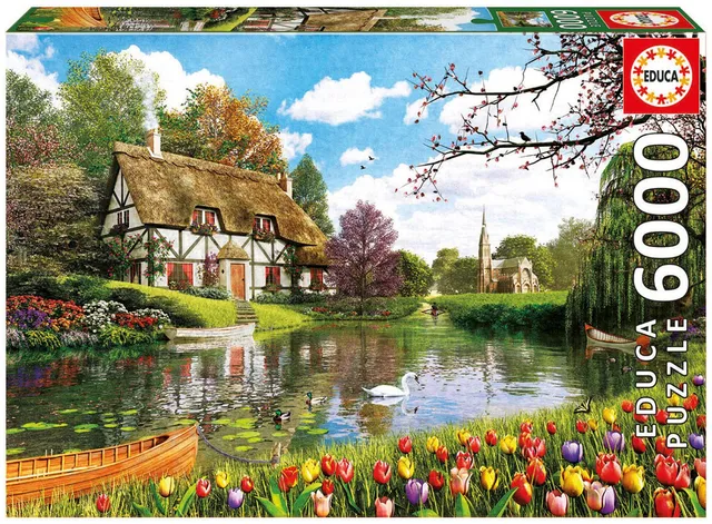 educa-16784-lakeside-cottage-puzzle-6000-teile-156x107-cm image 1