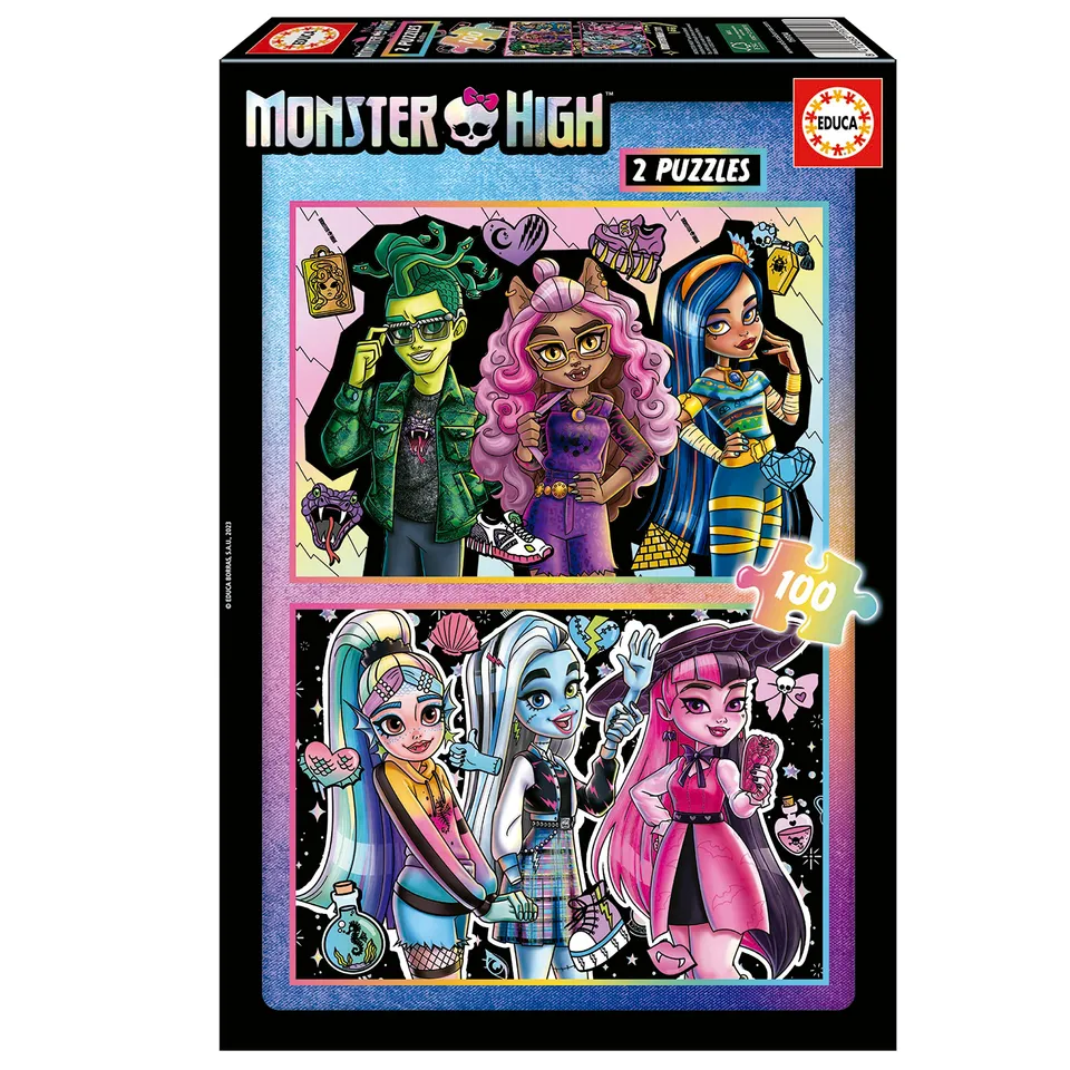 educa-monster-high-puzzleset-2x100-teile-ab-6-jahren image 1