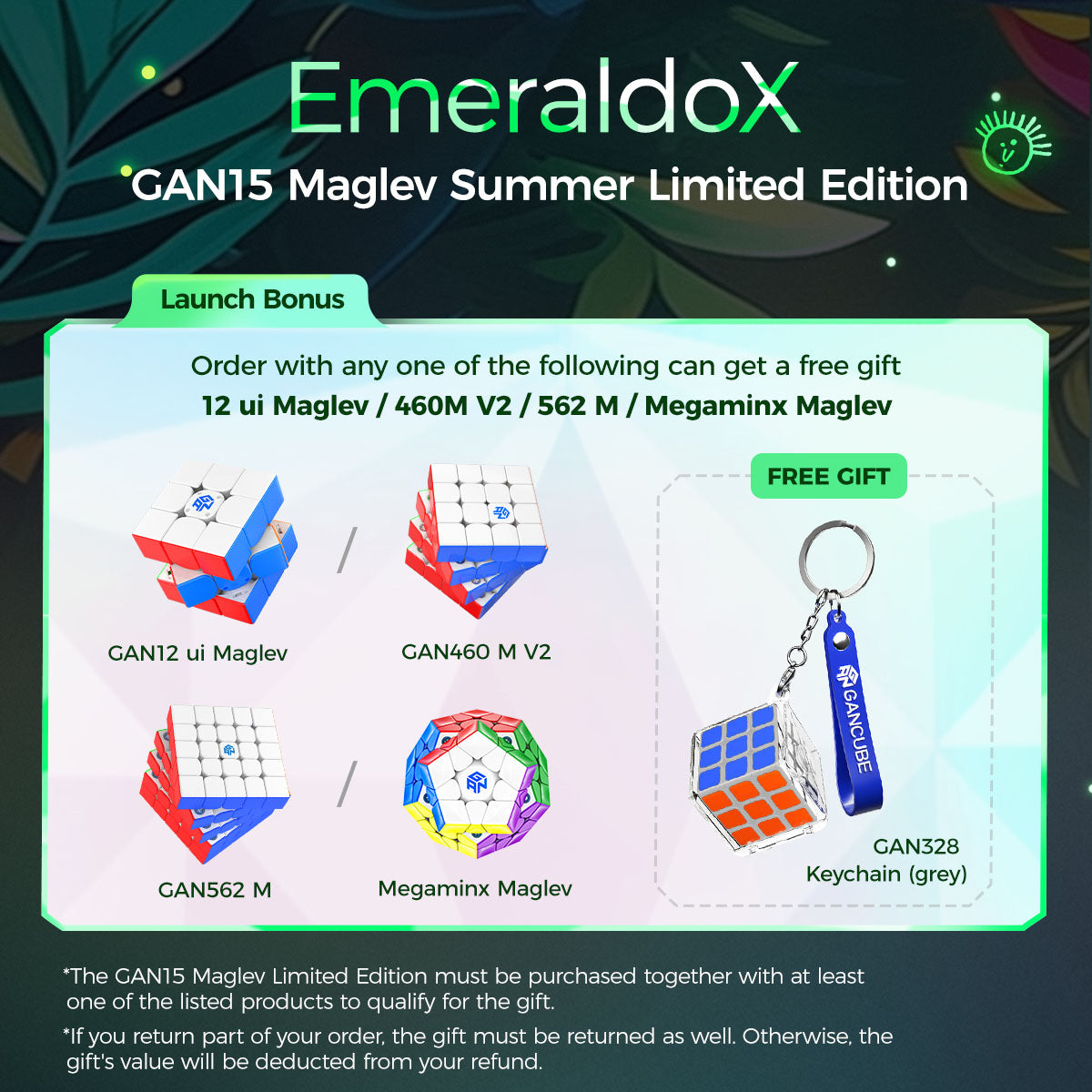 gan-15-maglev-summer-limited-edition-speed-cube-2025 image 2