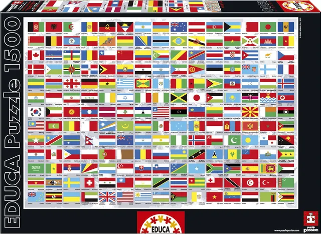 educa-15530-nationalflaggen-puzzle-1500-teile-85x60 image 1
