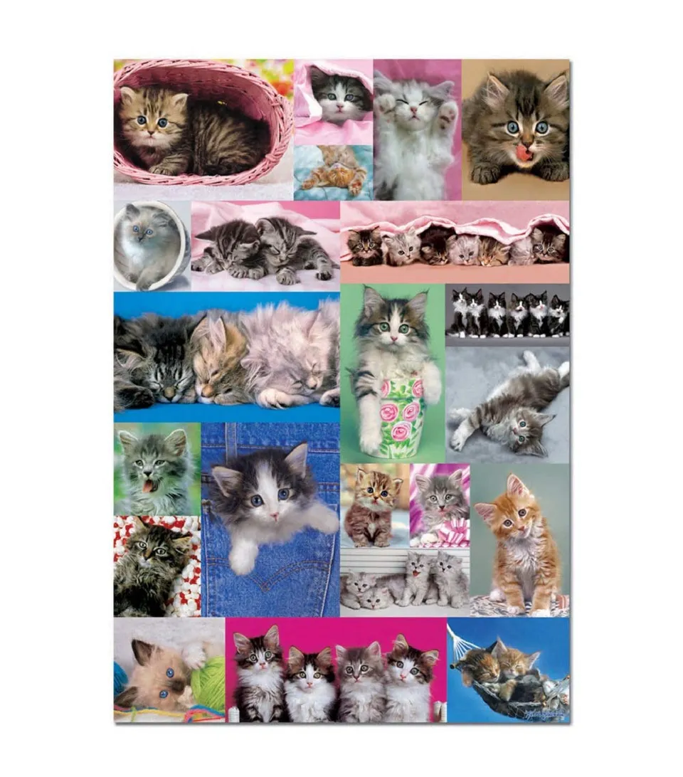 educa-k-tzchen-collage-puzzle-katzenmotiv-mit-kleber image 1
