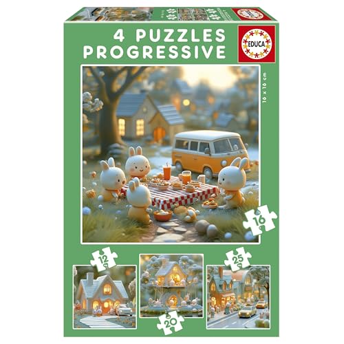 educa-stadt-der-hasen-4-in-1-kinderpuzzle-ab-3-jahren image 7