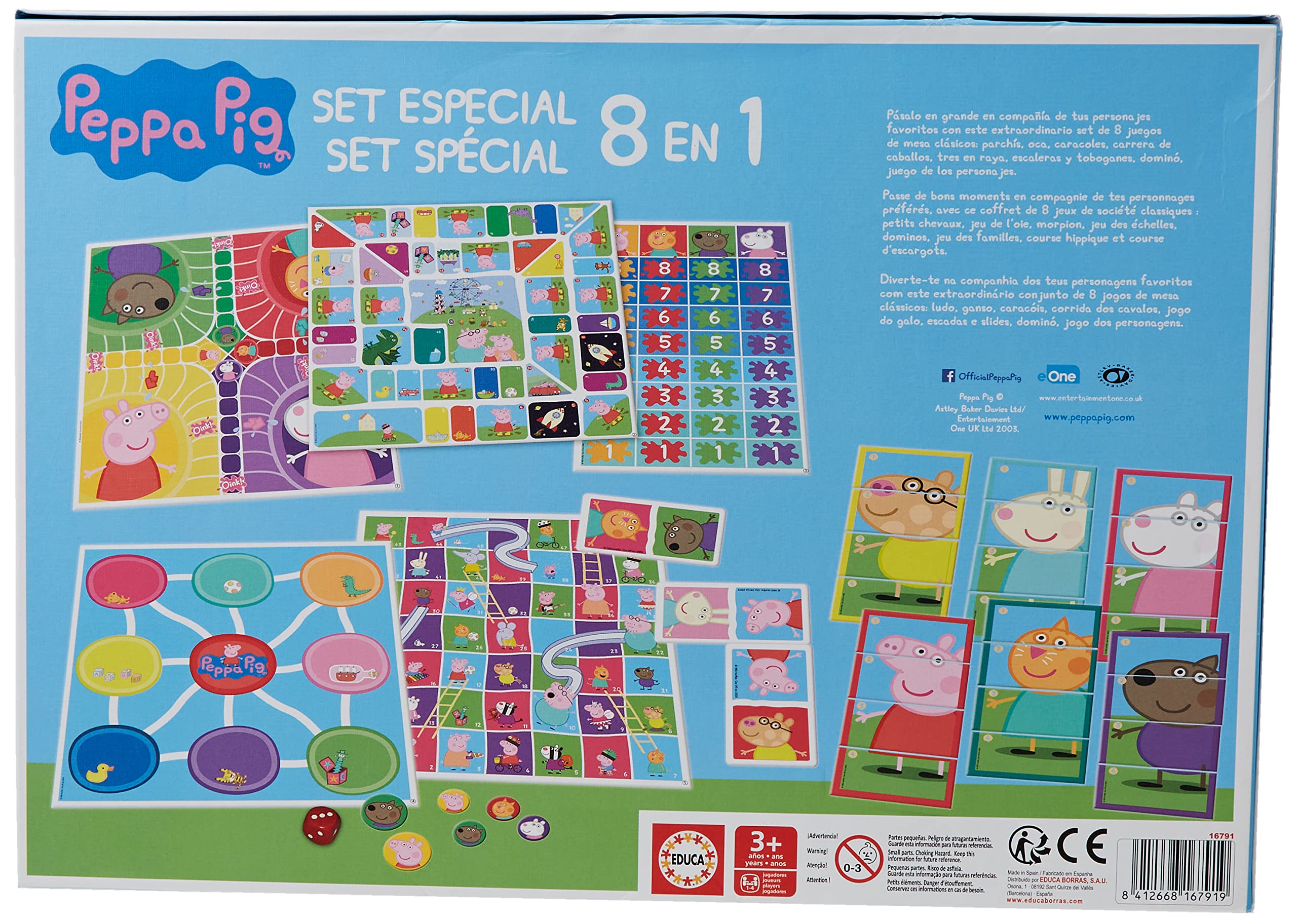 educa-peppa-pig-spielesammlung-8-in-1-puzzle-ab-3-jahre image 2