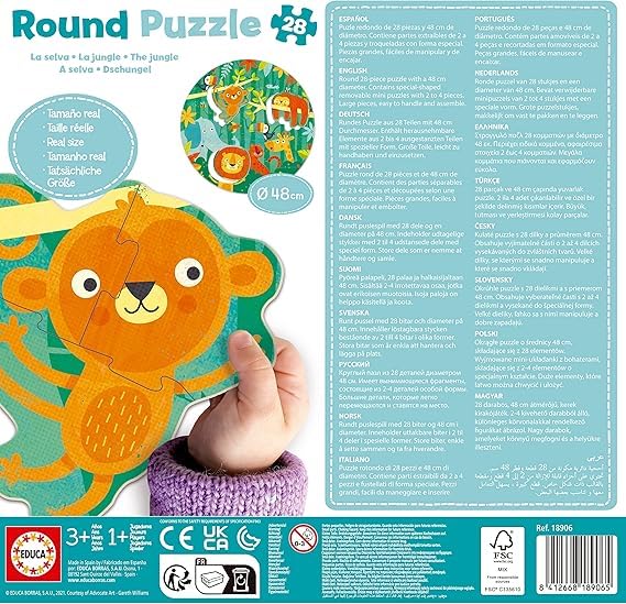 educa-dschungel-18906-rund-puzzle-28-teile-ab-3-jahren image 7