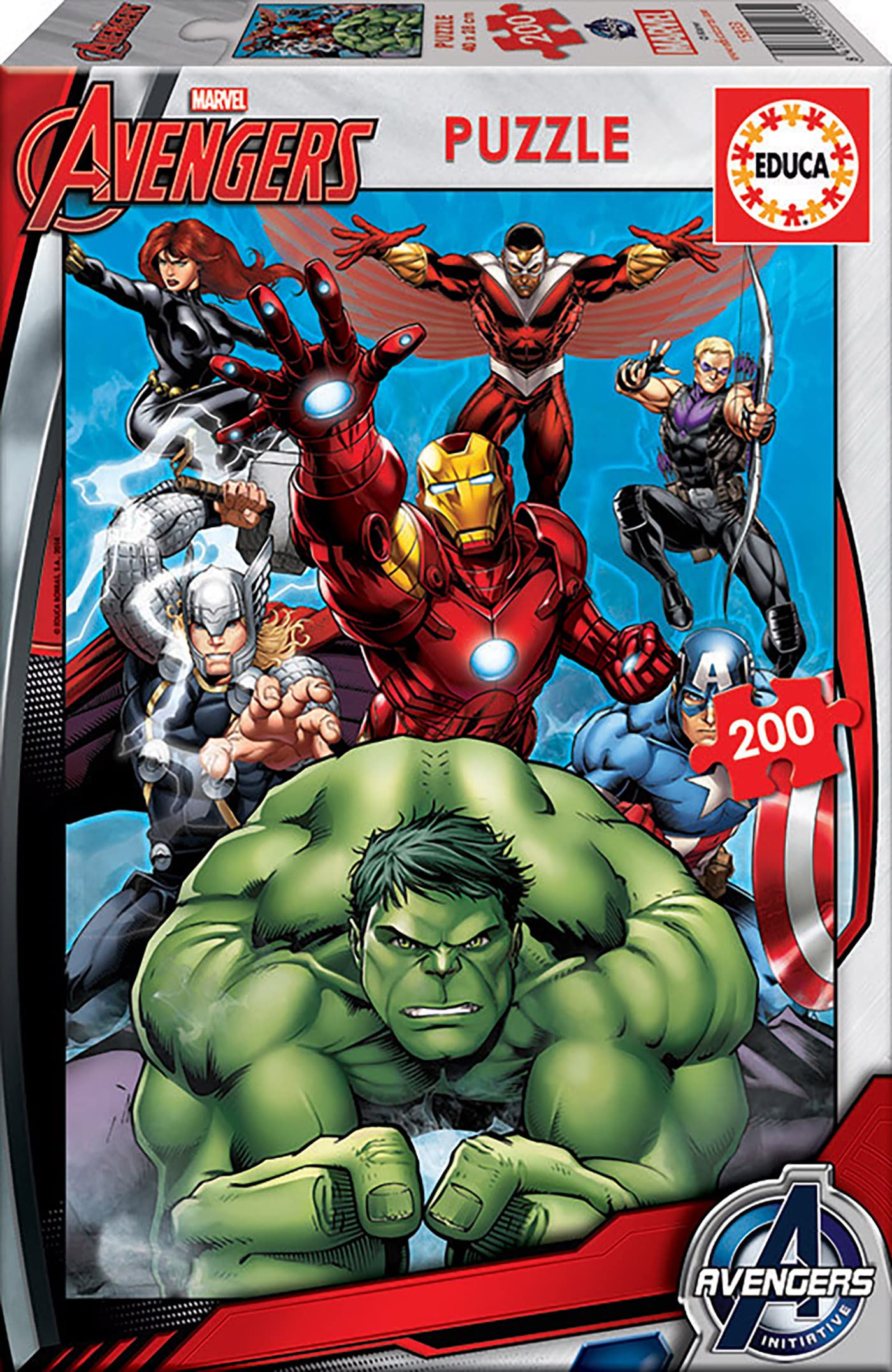 educa-15933-avengers-kinderpuzzle-200-teile-marvel-ab-6-jahren image 1