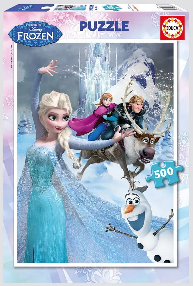 educa-16267-disney-frozen-puzzle-500-teile-48x34-cm image 1