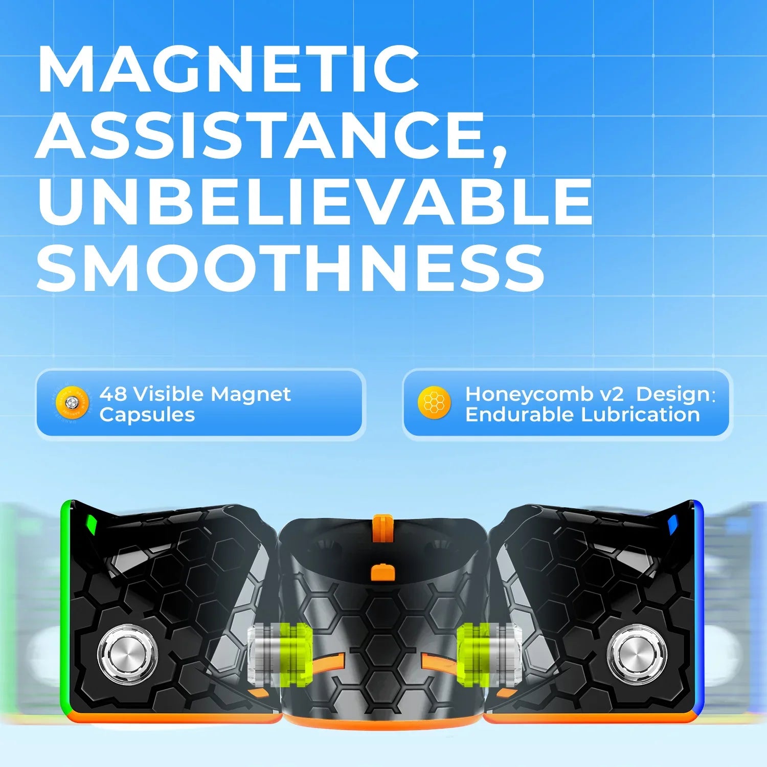 gan-356-m-speed-cube-3x3-magnetisch-frosted-standard image 2