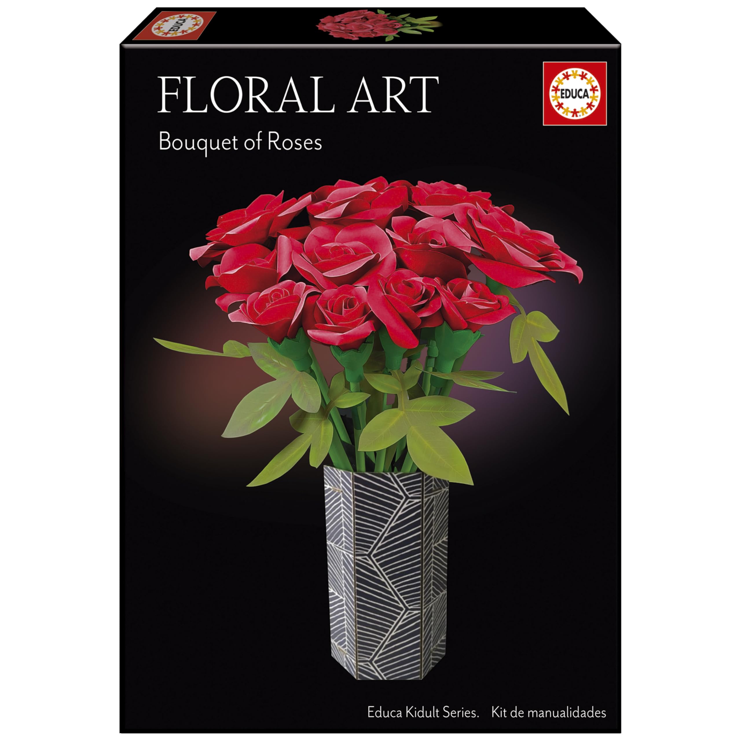 educa-floral-art-rosenstrau-bastelset-12-papierrosen-ab-14 image 1