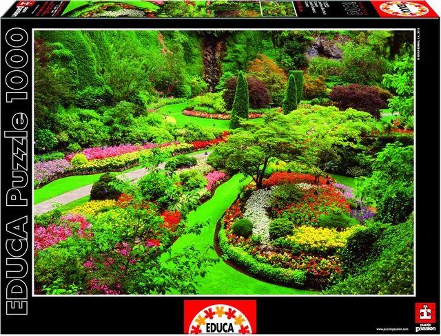 educa-15523-butchart-g-rten-puzzle-1000-teile-kanada image 1