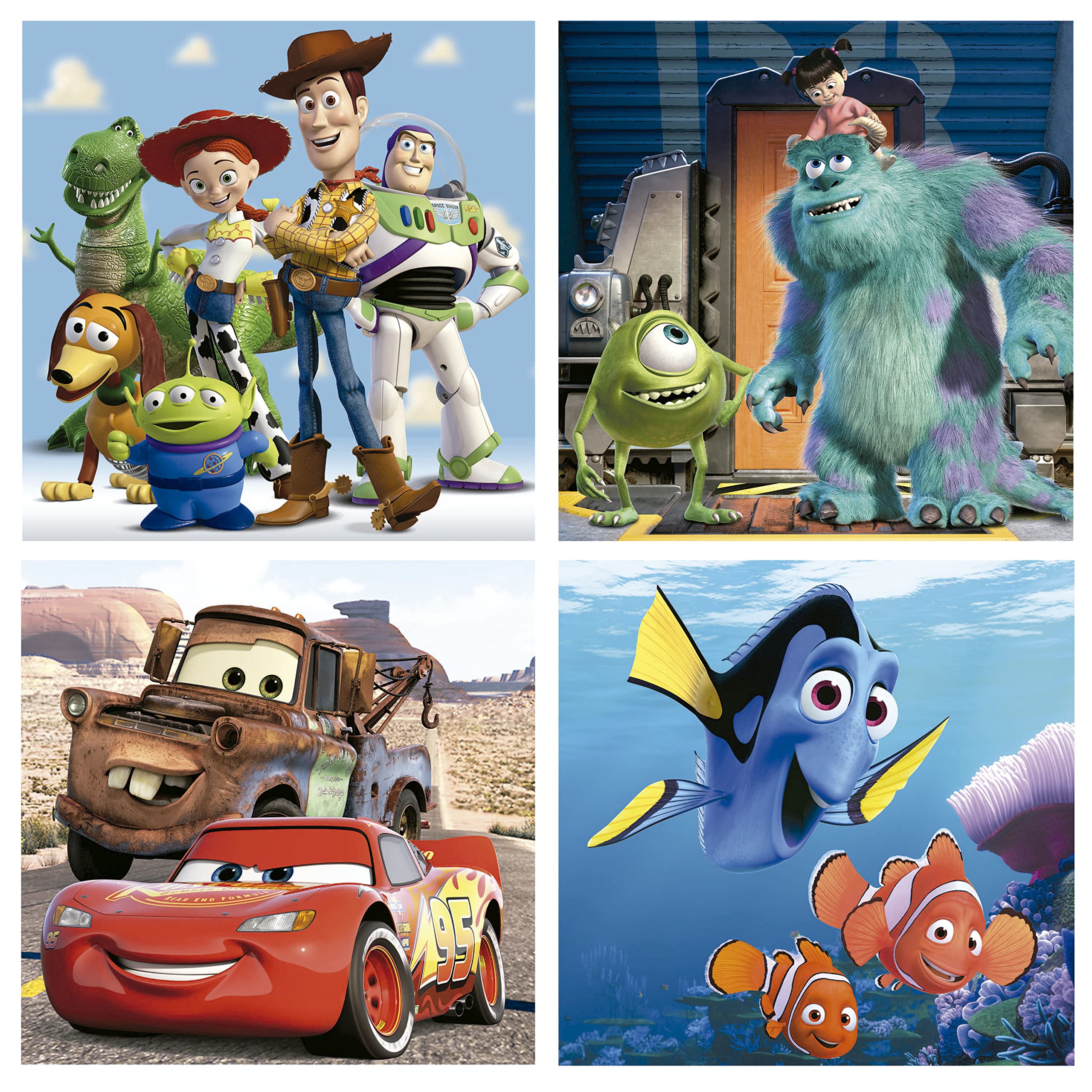 educa-pixar-filme-19681-puzzleset-4in1-kinderpuzzle image 2