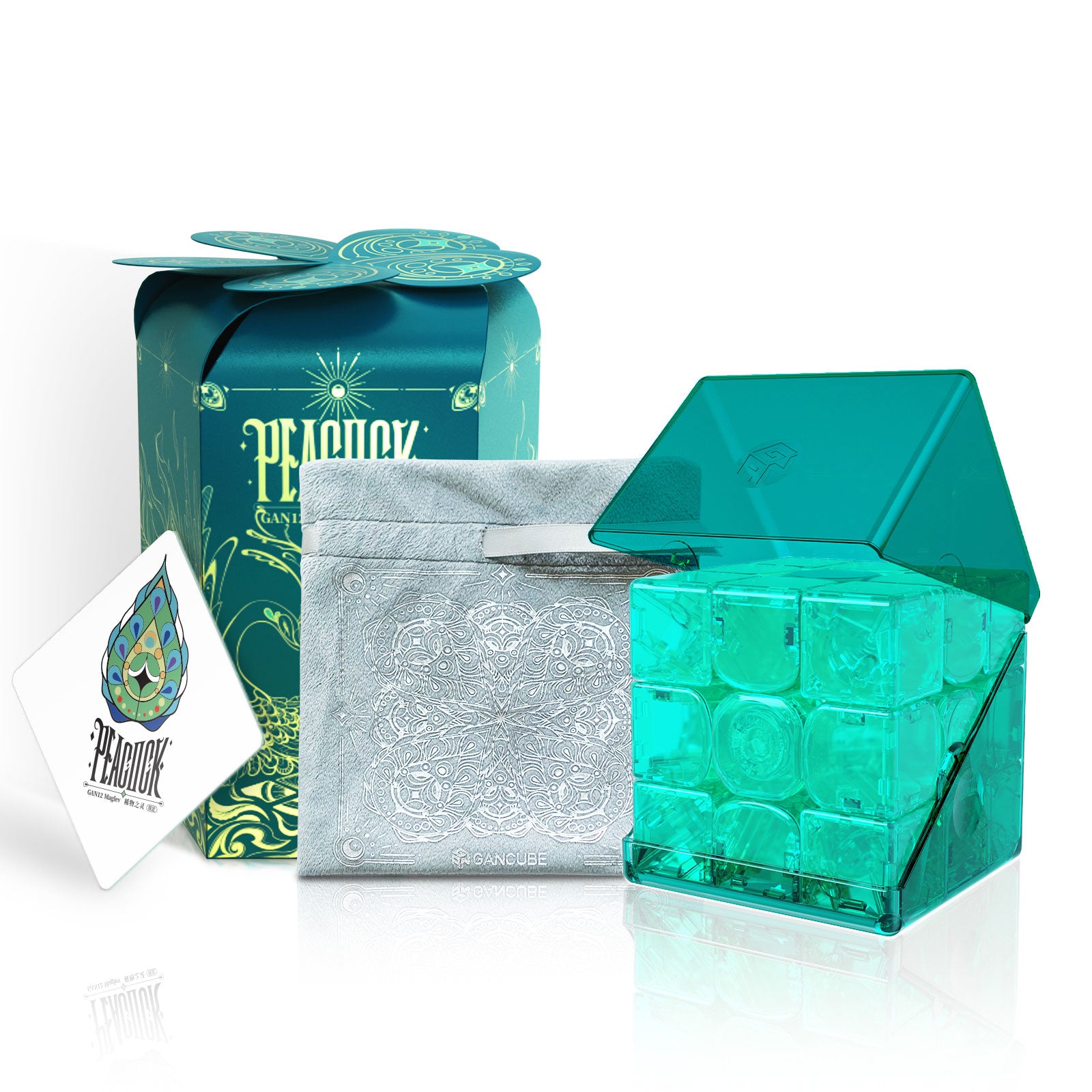 gan-gan12-maglev-peacock-speedcube-3x3-winter image 5