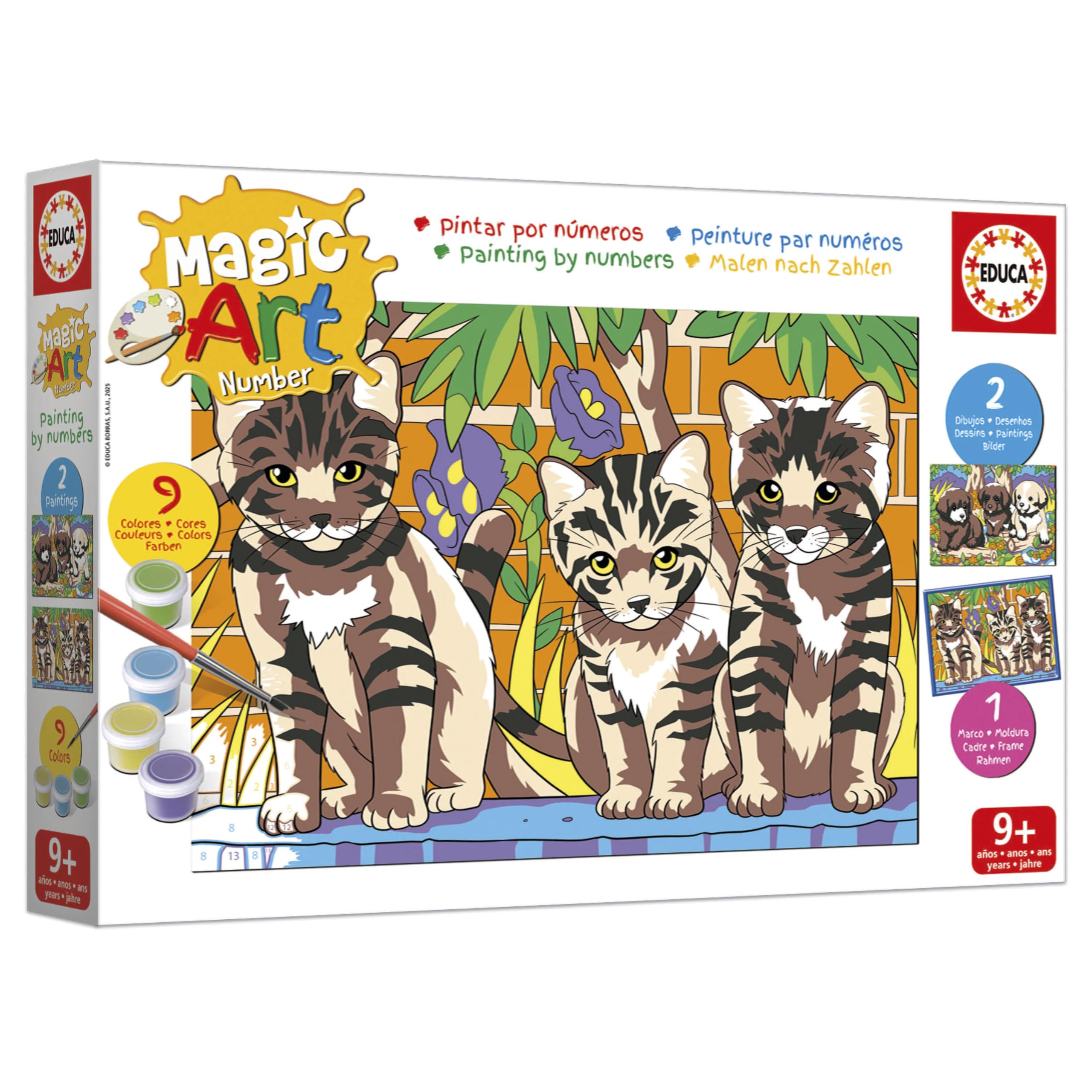 educa-magic-art-number-20299-k-tzchen-und-welpen-malen-nach-zahlen image 3