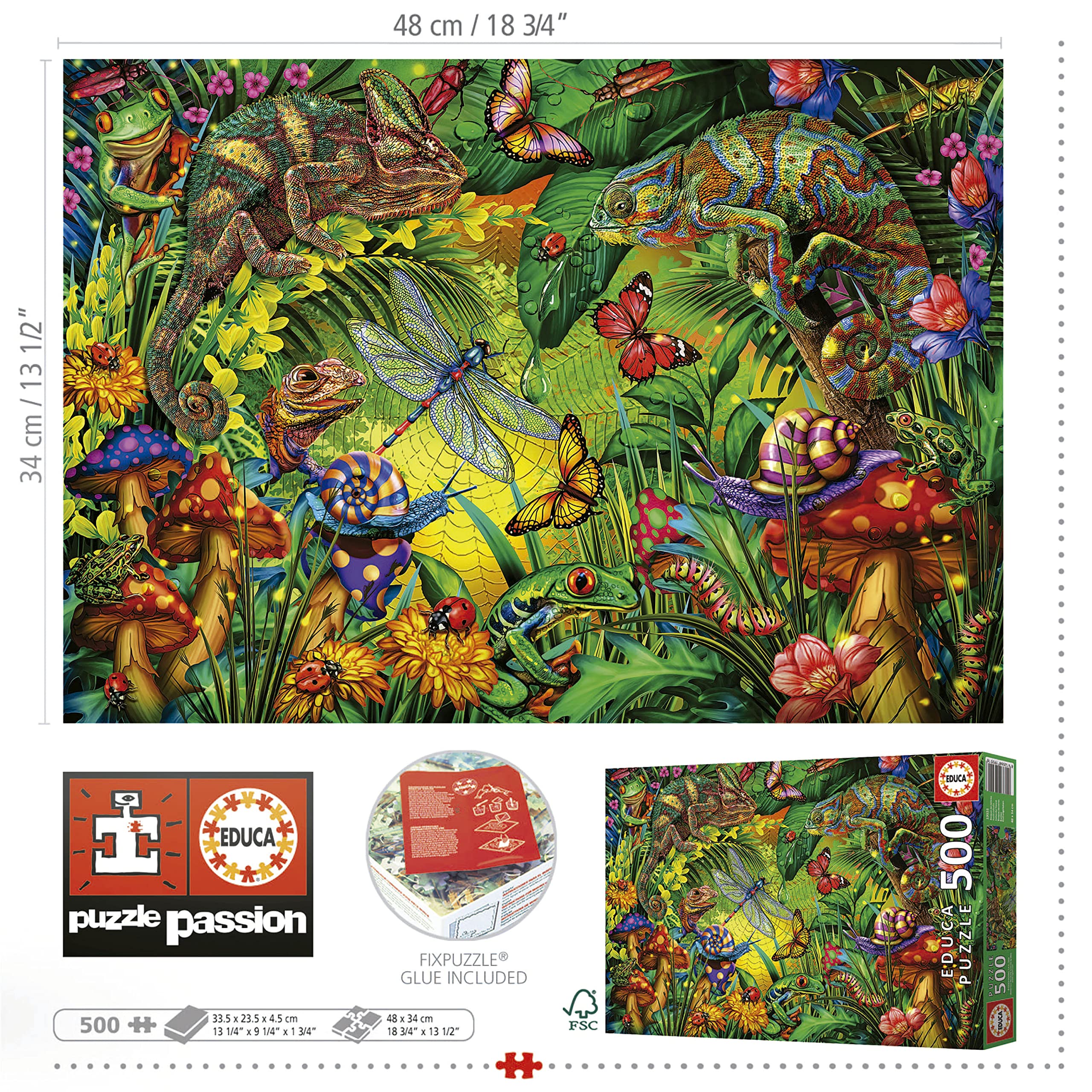 educa-19551-buntes-dschungelleben-puzzle-500-teile-tiere-48x34 image 3