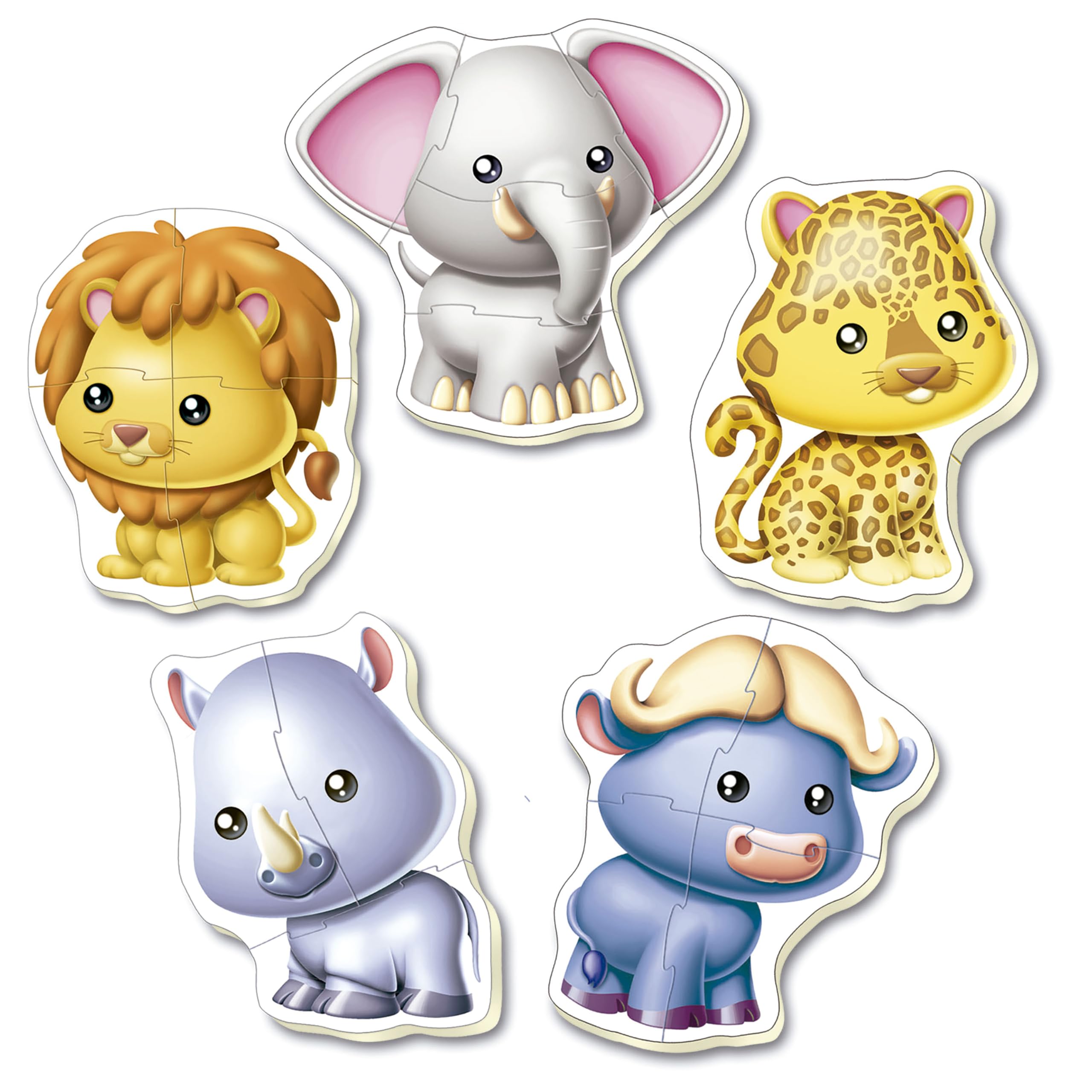 educa-wilde-tiere-baby-puzzleset-5-puzzles-kinder-ab-2-jahren image 2