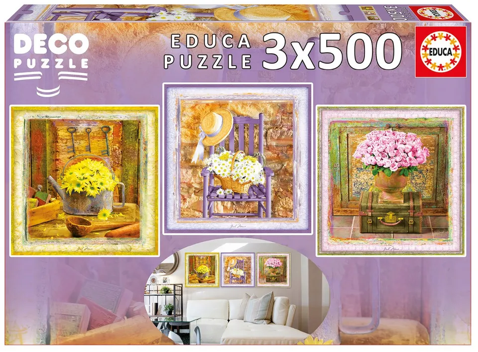 educa-17095-enchanted-moments-3x500-teile-puzzle-set image 1