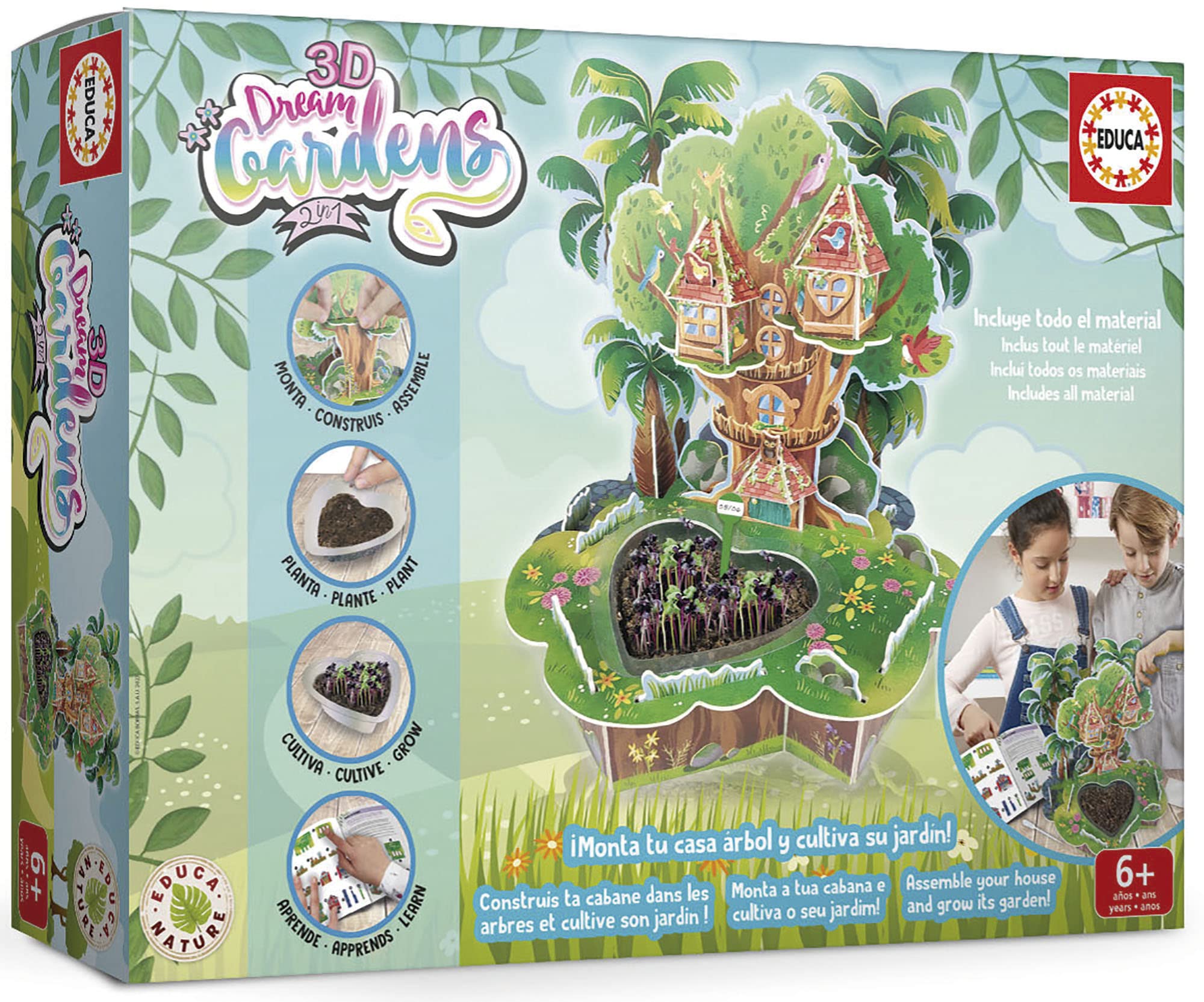 educa-19468-dream-garden-3d-baum-puzzle-garten-ab-5-jahren image 1