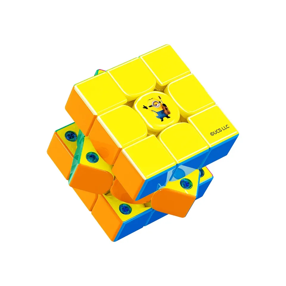 gan-v100-maglev-minions-edition-speedcube-3x3-uv-coated-55mm image 1