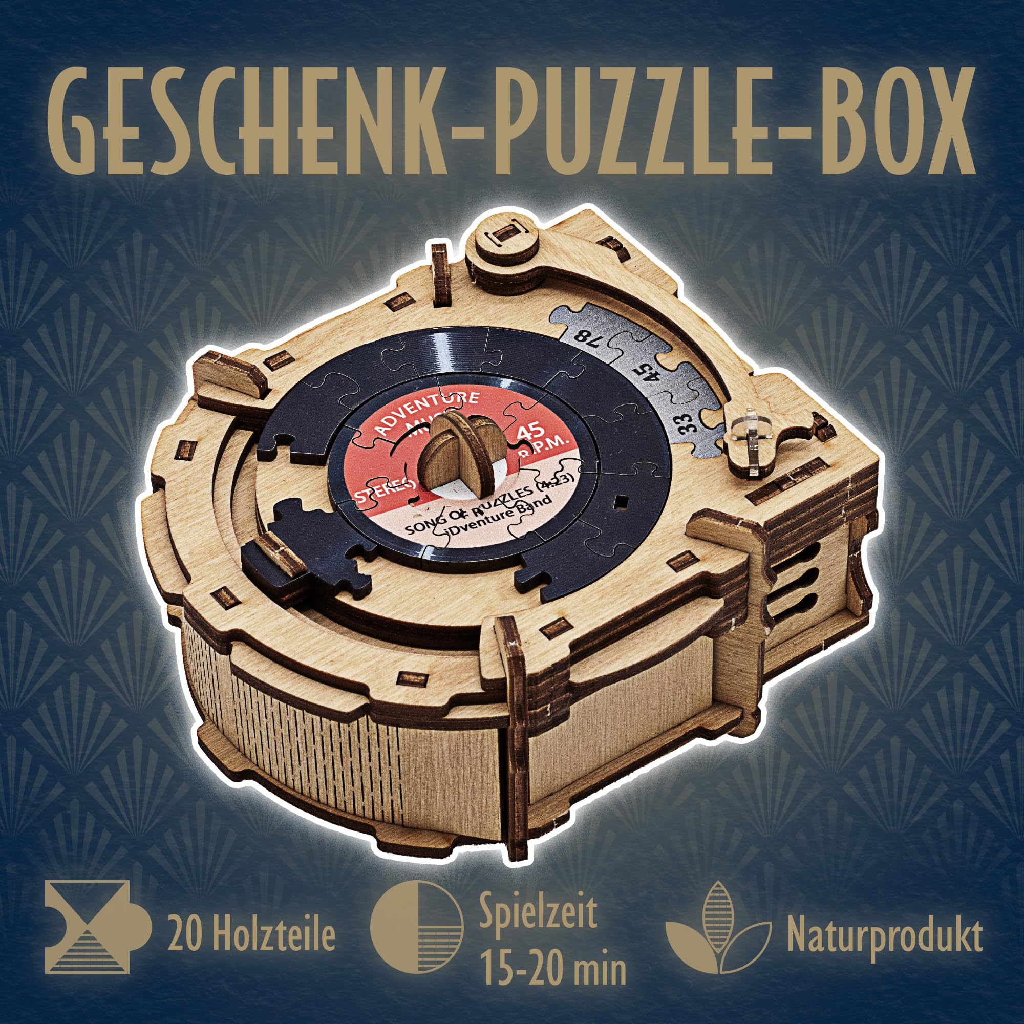 idventure-record-player-r-tselbox-holz-geldgeschenkbox image 2