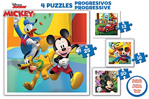 educa-mickeys-freunde-19294-kinderpuzzle-4in1-12-25-teile image 7