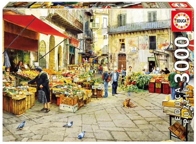 educa-16780-la-vucciria-market-puzzle-3000-teile-120x85 image 1