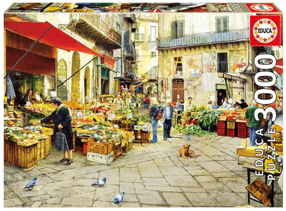 educa-16780-la-vucciria-market-puzzle-3000-teile-120x85 image 1
