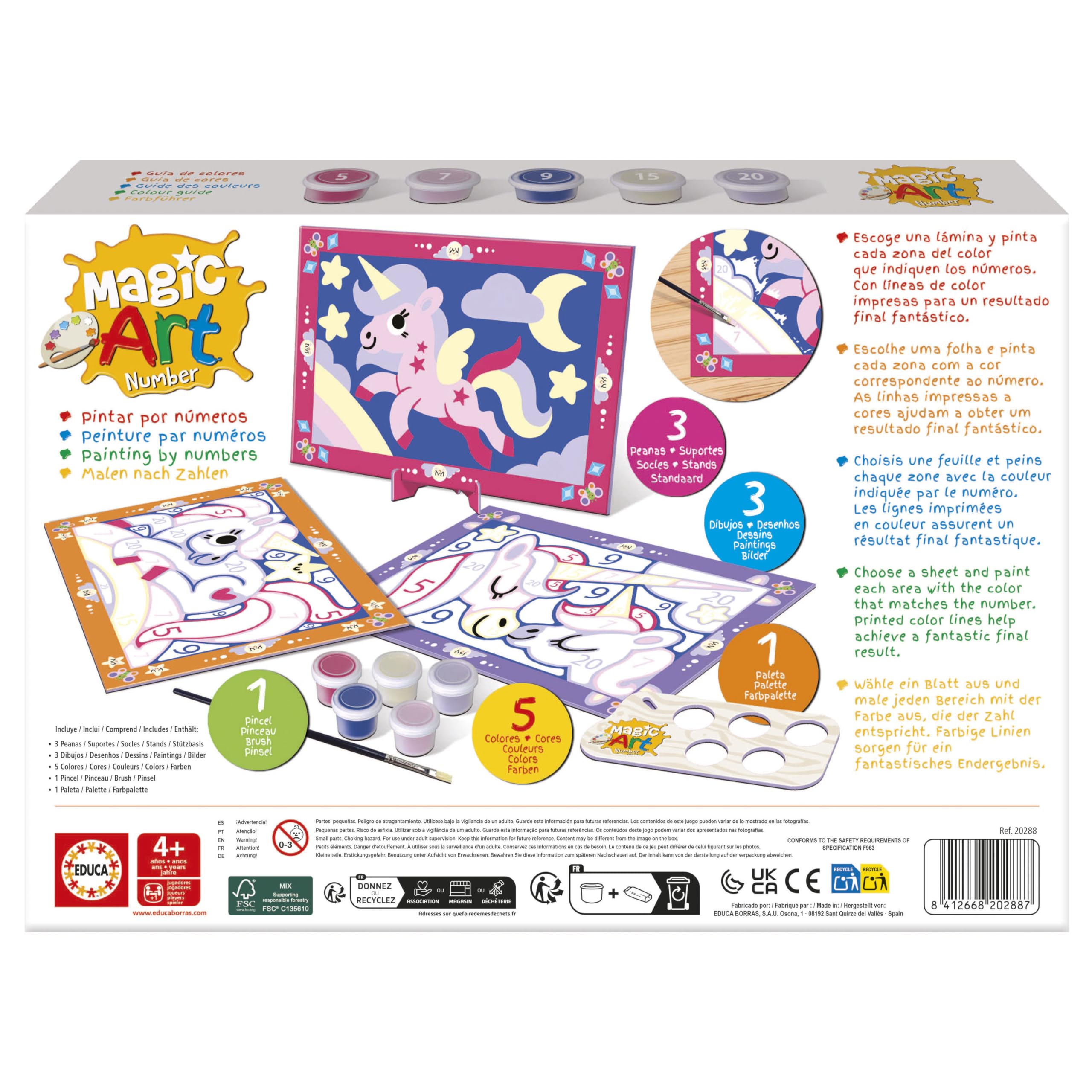 educa-magic-art-number-einhorn-malset-malen-nach-zahlen-ab-4 image 4