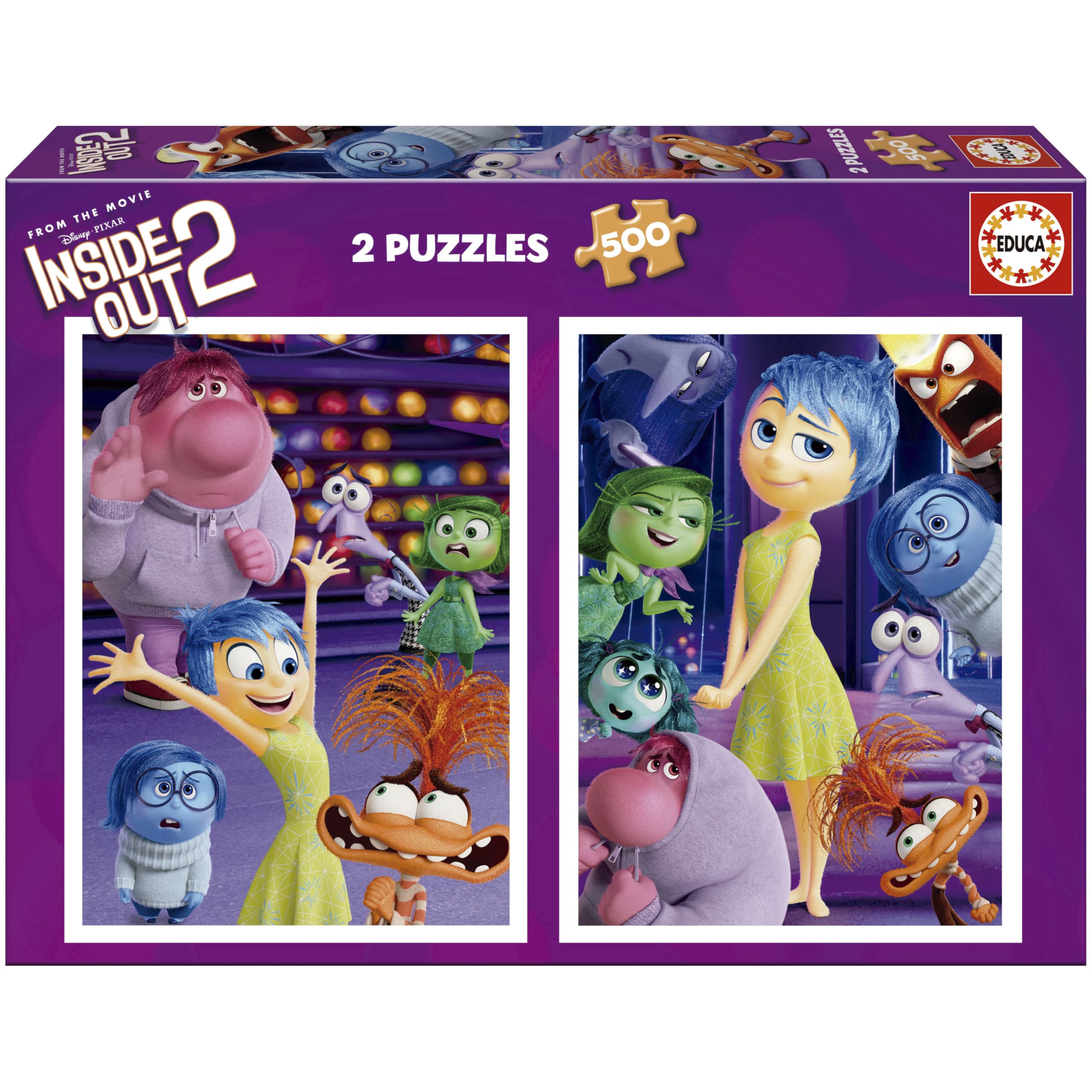 educa-inside-out-2-20101-puzzle-2x500-teile-disney image 1