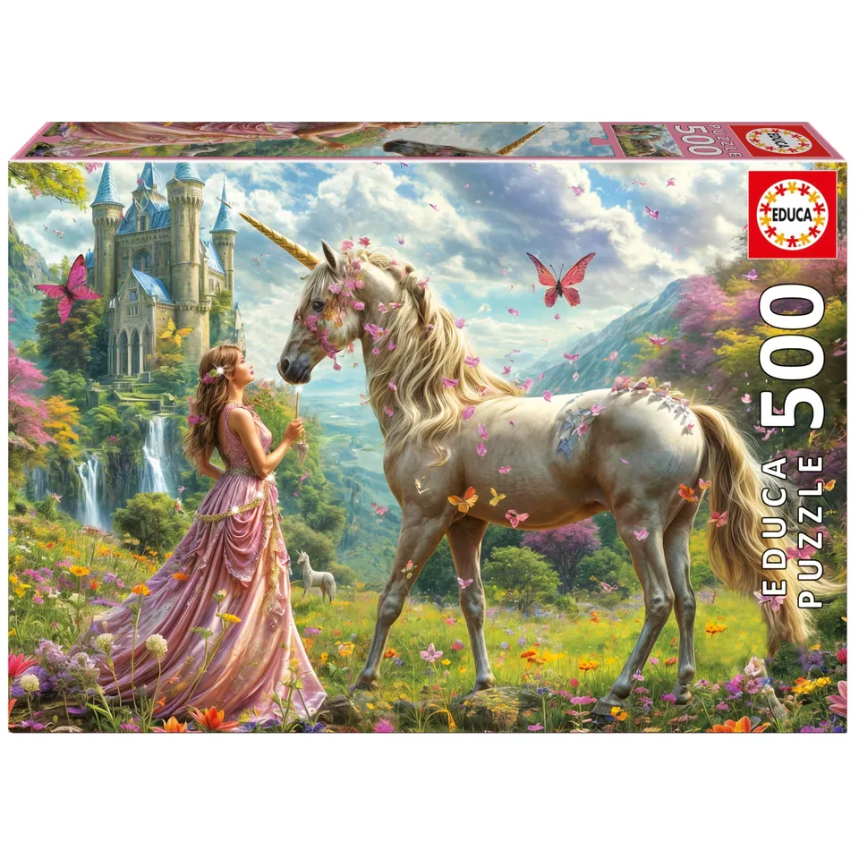 educa-feen-einhorn-schmetterlinge-20243-puzzle-500-teile-ab-11j image 1