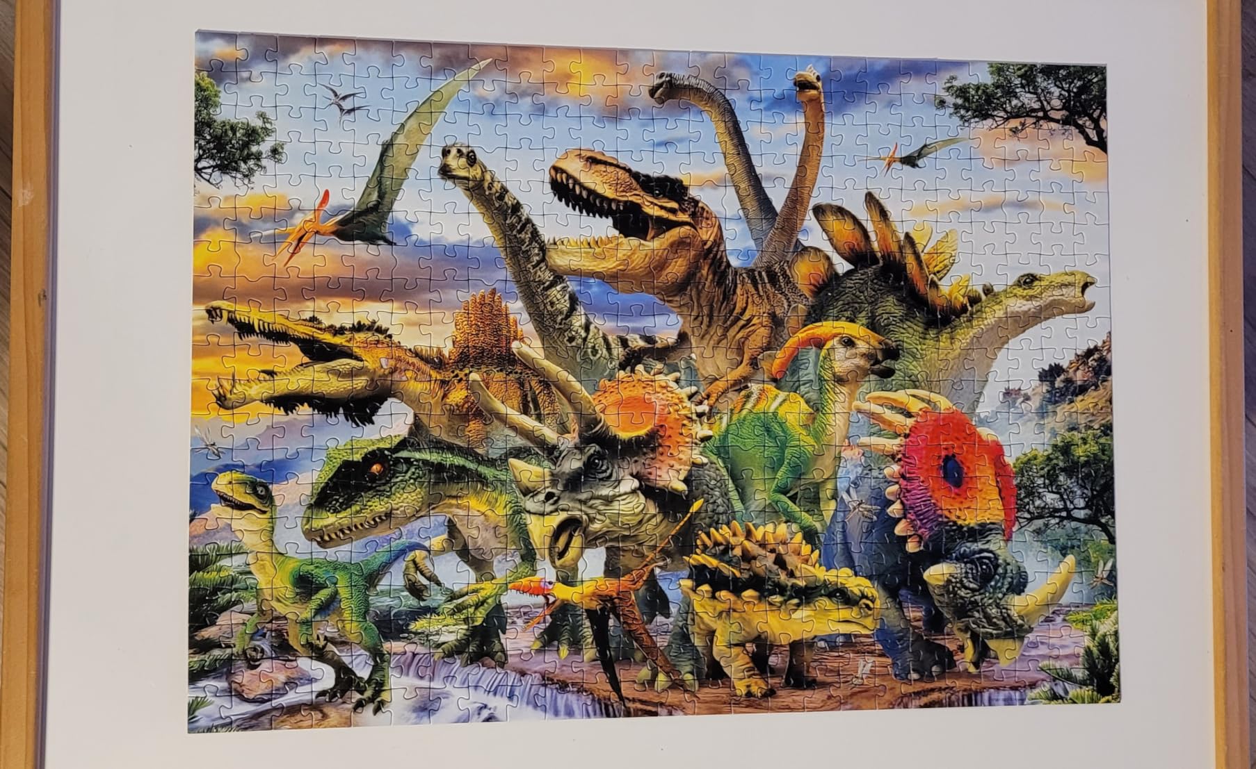 Dino-Fan glücklich