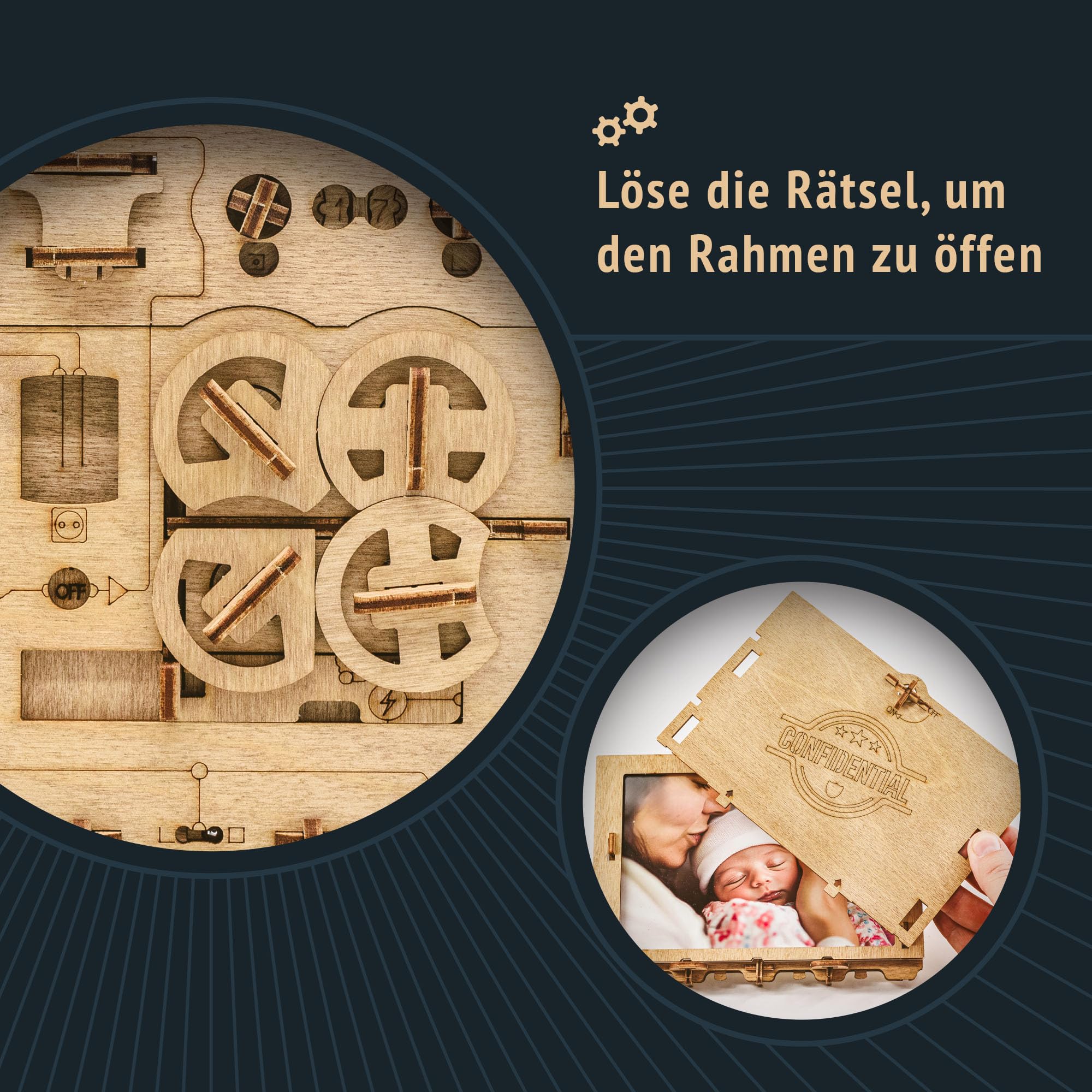 idventure-clueframe-puzzle-bilderrahmen-holz-geschenkbox image 4