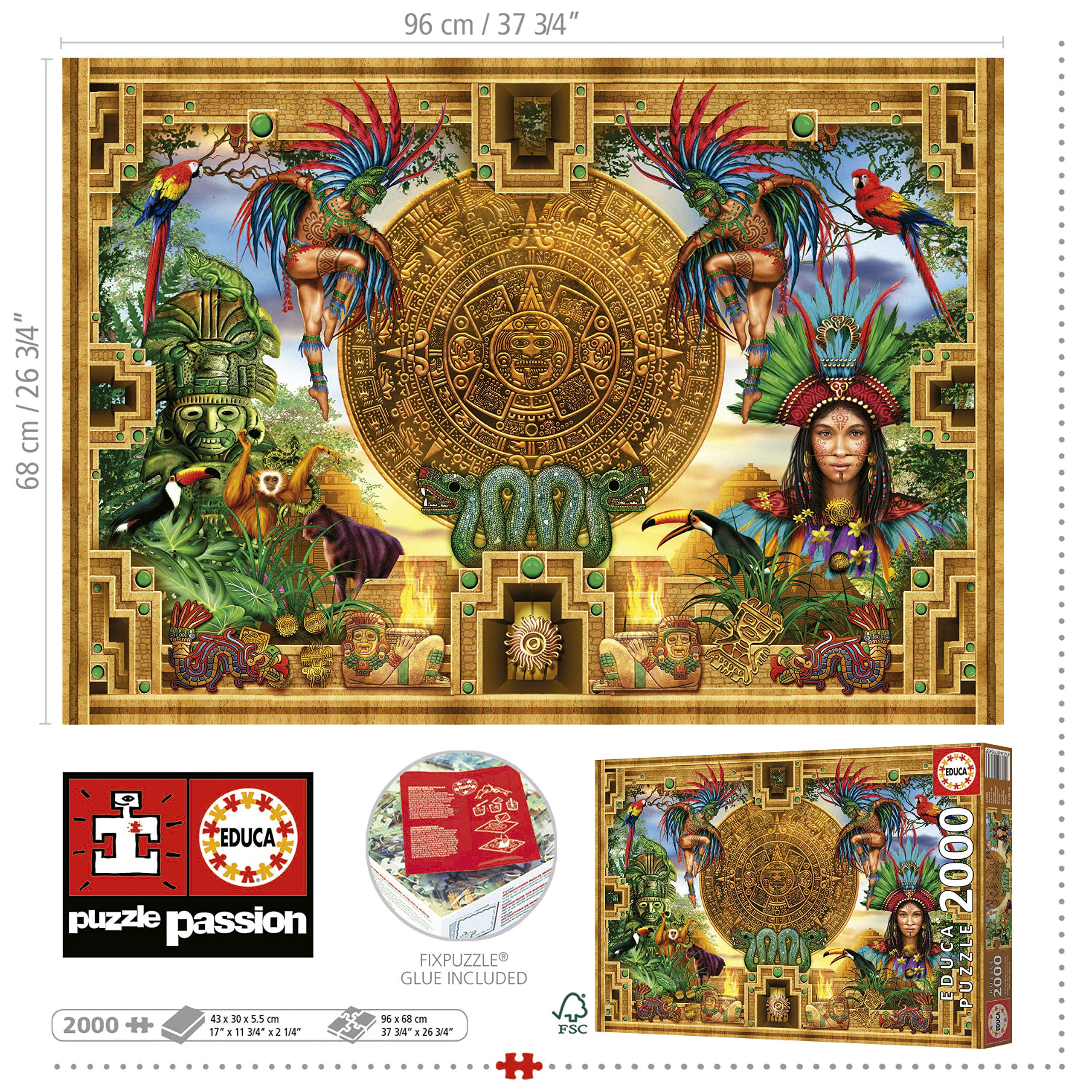 educa-azteken-19565-puzzle-2000-teile-maya-ab-14-jahren image 3