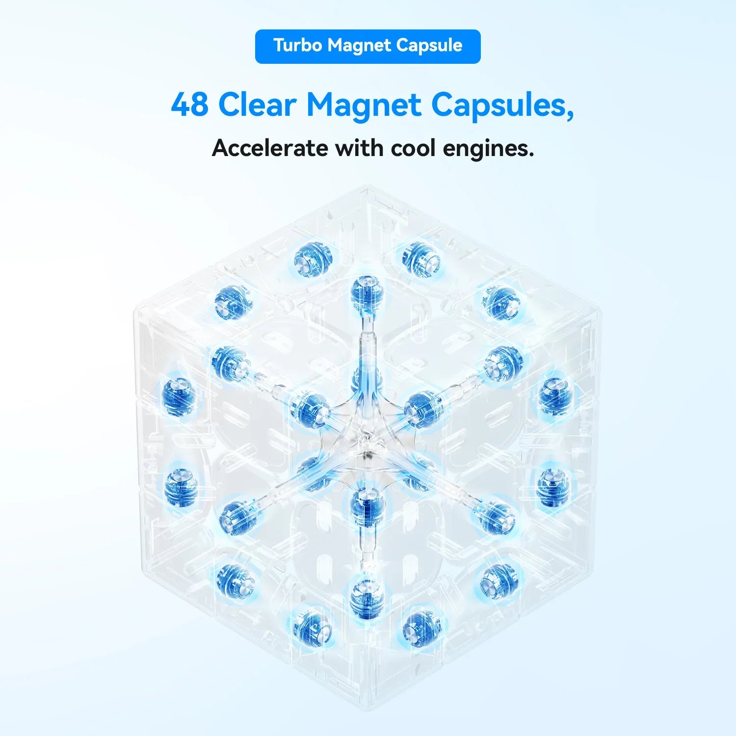 gan-356-me-speed-cube-3x3-magnetisch-frosted image 3