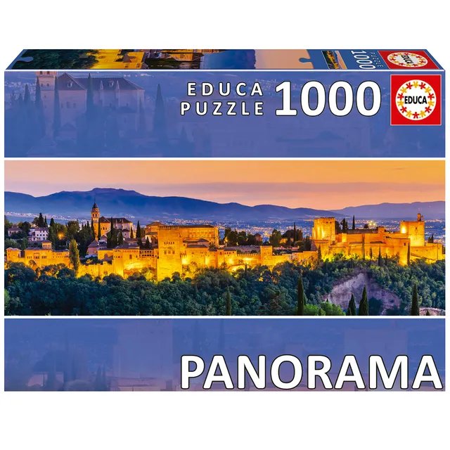 educa-19576-alhambra-1000-teile-panorama-puzzle-96x34-cm image 1