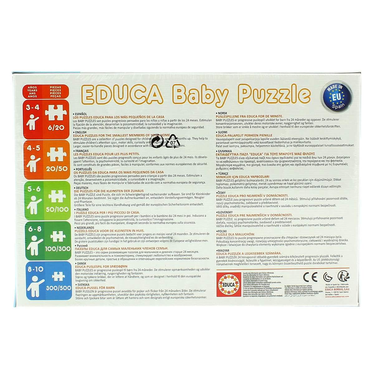 educa-18103-disney-tiere-2x20-teile-kinderpuzzle-ab-3-jahre image 2