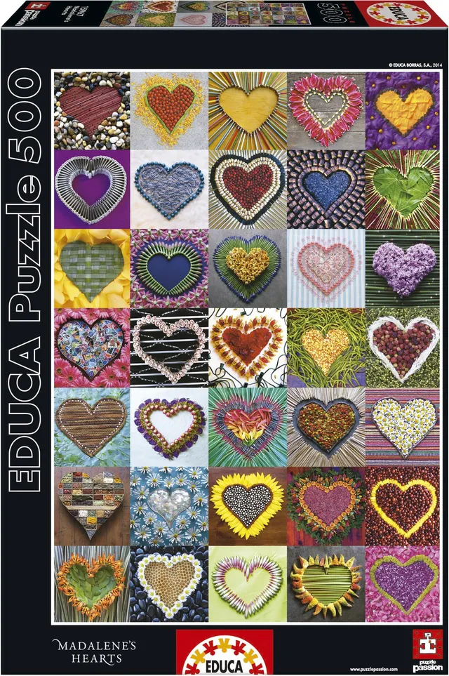 educa-15967-puzzle-madalene-herzen-500-teile image 1
