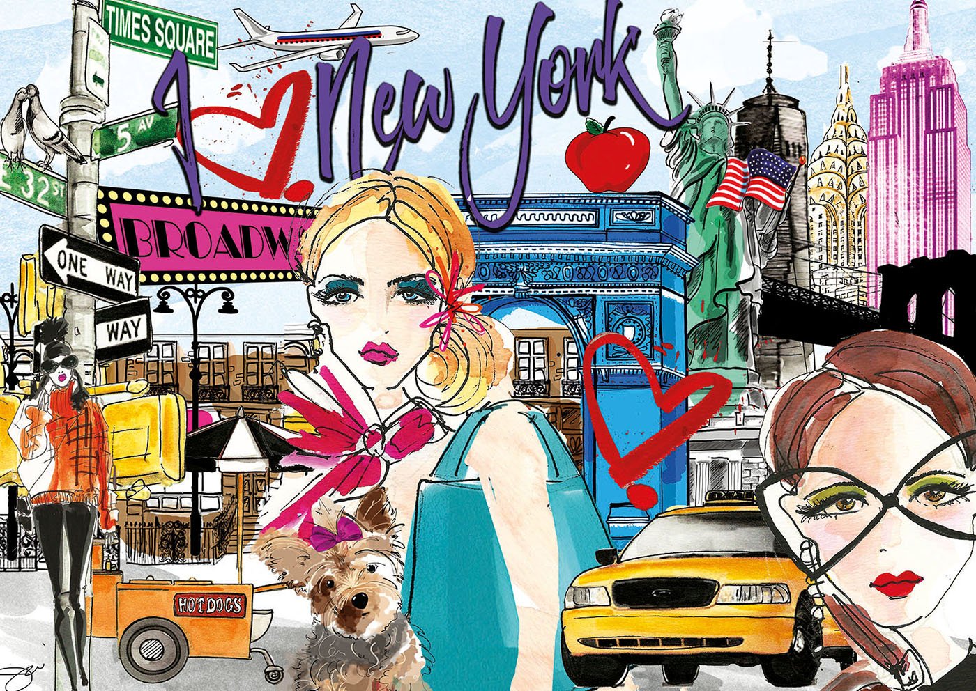 educa-17649-komm-mit-nach-new-york-puzzle-500-teile-48x34-cm image 2