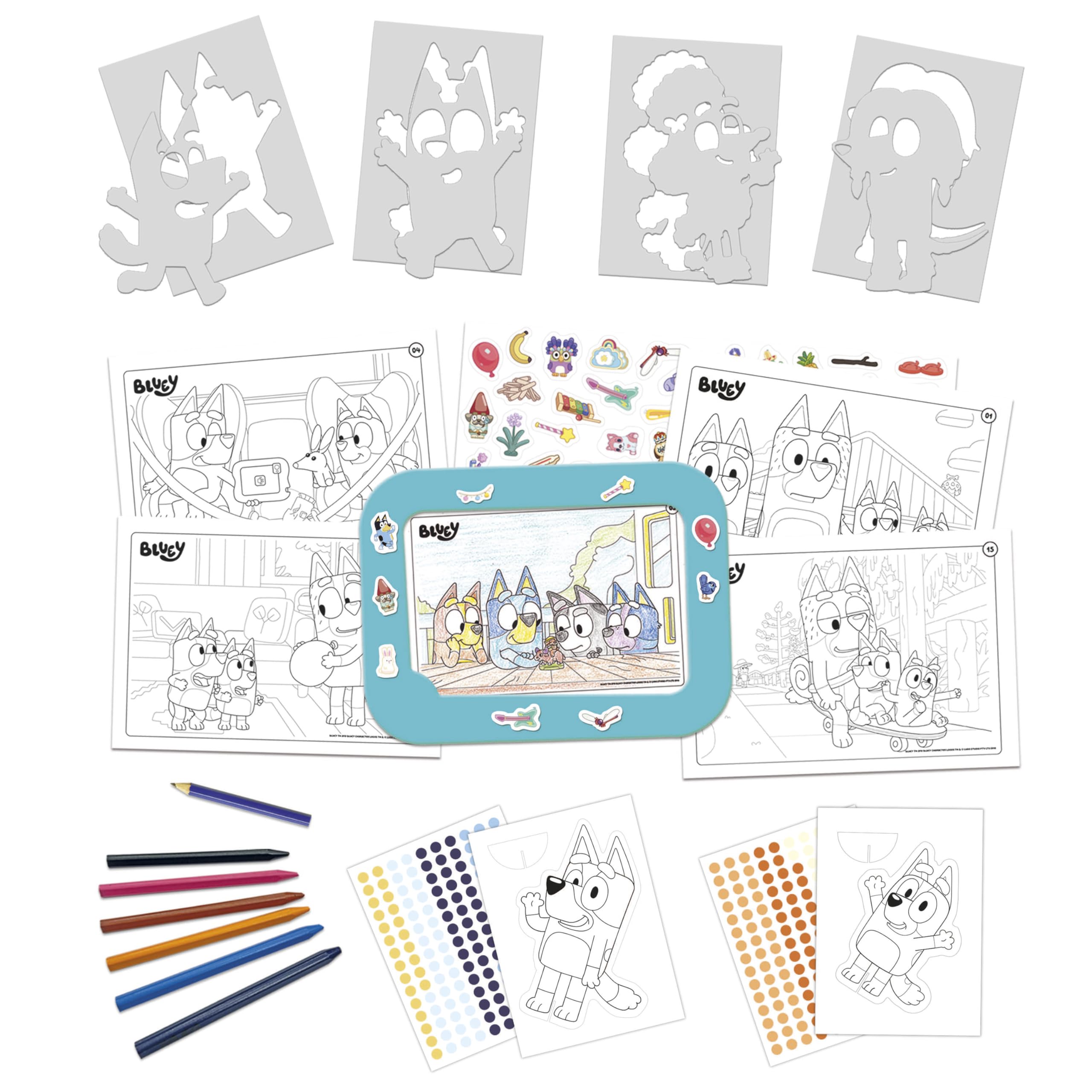 educa-bluey-3-in-1-kreativset-malen-figuren-zeichnen-ab-3 image 2