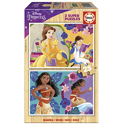 educa-disney-princess-holzpuzzle-2x25-teile-belle-vaiana-ab-3-j image 7